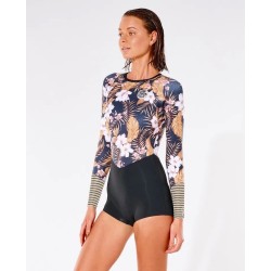 Traje Neopreno Rip Curl Mujer G Bomb 1mm Long Sleeve Boyleg Spring Black Gold